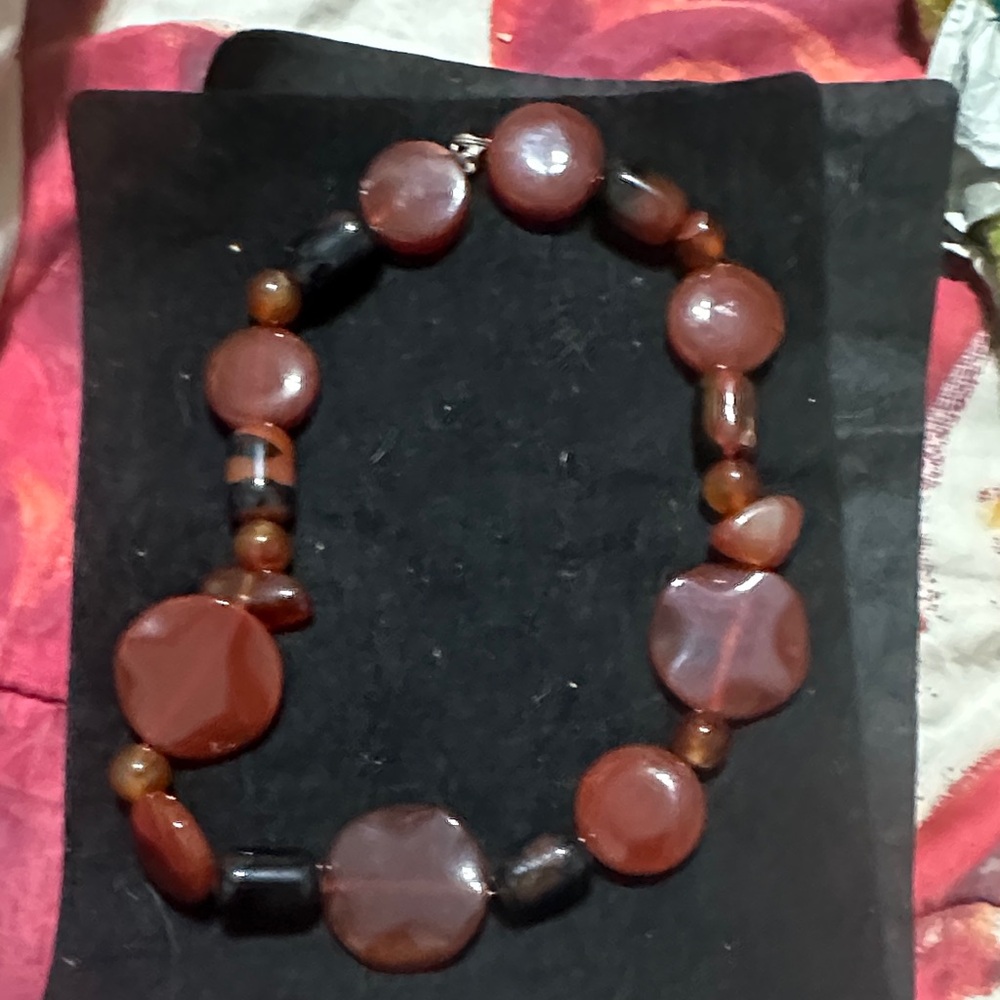 Elegant Red Beaded Necklace